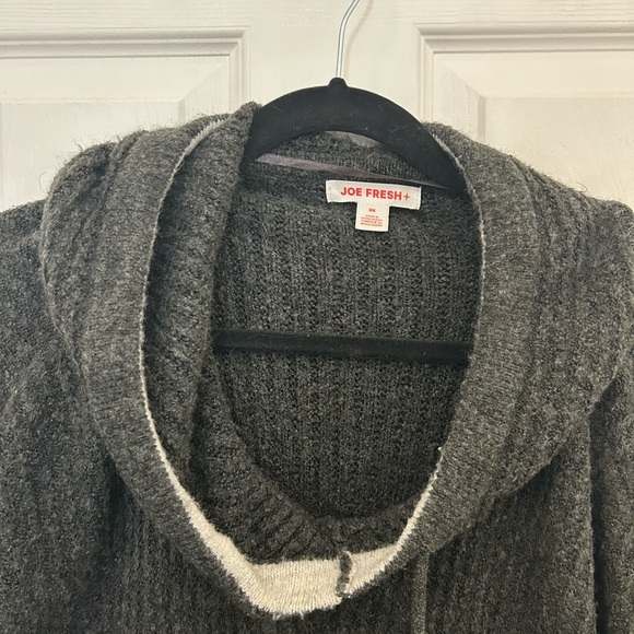 Joe Fresh, Cozy Two-Tone Hooded Sweater, Sz 3XL - Picture 2 of 9
